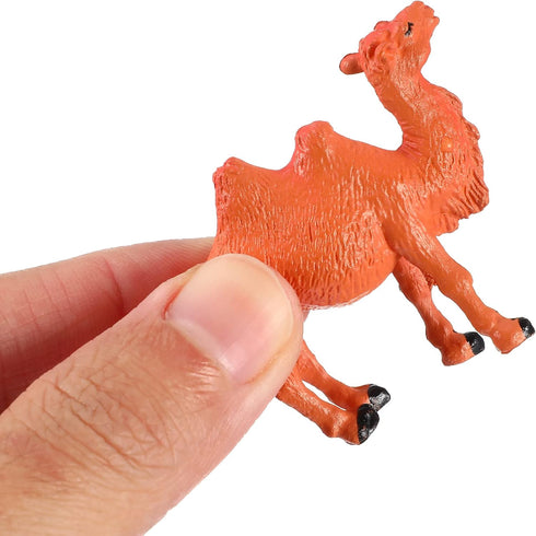 STOBOK Miniature Camel Models - Pack of 4 Camel Figurine Animal Desktop Ornaments
