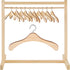 Civaner 22 Pcs Doll Garment Rack with Wooden Clothes Hanger for 18