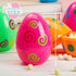 12 6 Inches JOYIN Pcs Large Printed Easter Eggs, Jumbo Plastic Eggs Fillable for Easter Themed Hunt Basket Stuffers