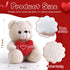 I Love You Teddy Bear for Girlfriend, Cute Stuffed Animals Plush Toys, 12 Inch Brown Bear for Mother's Day