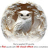 300 3D Decor13.3in Wooden Puzzles Adults Pieces, White Owl Animal Shaped Wood Puzzle with Unique Paper Carved Effect