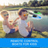2PACK Adults,10km/H 2.4G 4 Lumiparty RC Boat,Remote Control Boats for Kids and High Speed Remote Control Boat, Fast RC
