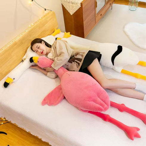 51" Large Pink Flamingo Stuffed Animal, Giant Plush Pillow, Soft Doll Toys, Gift for Kids and Adults