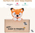 Riff Raff Baby Sleep Toy Soother - Musical Plush Fox with White Noise & Lullaby - Lovey Security Blanket for Newborns