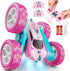 QUNREDA RC Cars, Pink Remote Control Car for Girls, 2.4 GHZ Double