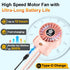 4 AMTIFO Pink Stroller Fan - USB Rechargeable, Quiet Cooling, Adjustable Speeds, Portable Baby Fan for Strollers, Car