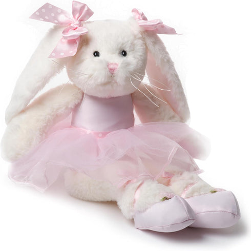 Bearington Collection Ballerina Stuffed Animal, Ballet Doll, Dance Recital Gifts for Girls, Bunny Lilly, 15"