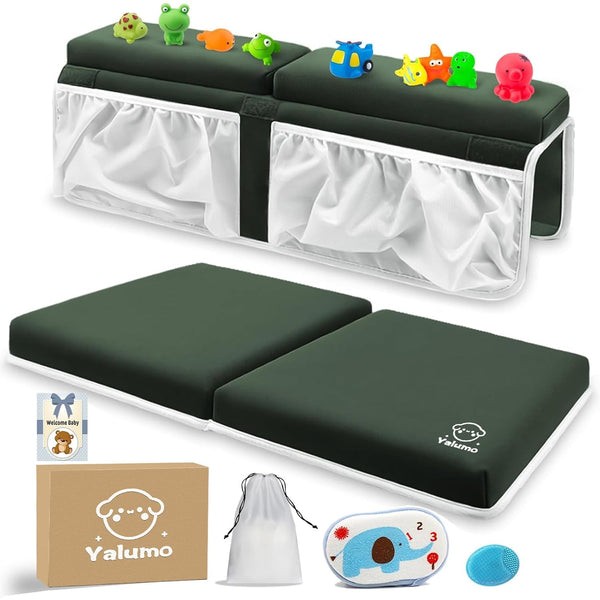 Bath Kneeler and Elbow Rest Set Baby Bath Kneeling Pad, Thick Anti-Slip