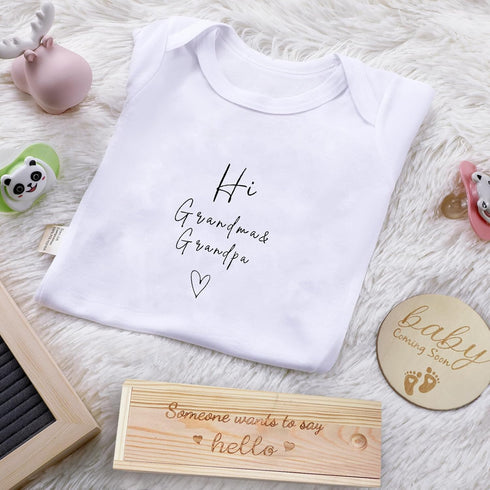 ENERHOPE Sets Surprise Pregnancy Announcements for Grandma&Grandpa Pregnancy Test Keepsake Box Wooden Baby Announcement