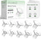 Dwelio Flange Sizing Kit with 10PCS Silicone Flange Inserts 13/15/17/19/21mm, Nipple Ruler Card,