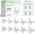 Dwelio Flange Sizing Kit with 10PCS Silicone Flange Inserts 13/15/17/19/21mm, Nipple Ruler Card,