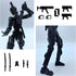 Pre-Assembly 3D Printed 5.54'' Dummy13 Action Figure - Multi-Jointed Tian13 Desktop Decoration, 12 in 1 Accessories