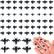 XIHIRCD 60pcs Halloween Mini Bats, Smooth Washable Resin Halloween Dollhouse Miniatures Dollhouse Miniature