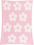 28"x40" L+L USA Retro Daisy Flower Baby Blanket - DreamSoft Throw for Crib, Stroller or Car Seat - Soft Blanket/Newborn