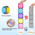 100PCS Set, 3D Set 2 3 4 5 6 7 8 9 Magnetic Tiles, Kids Magnetic Blocks Toy Magnet Tiles Clear Building Blocks