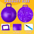 Lewtemi 3 Pcs 29 Inch Bouncing Ball with Handle - Outdoors Hopper Ball Jumping Ball with Air Pump for Exercise