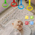 Baby Pull Up Rings, 6PCS Pull Up Rings for Playpen, Baby Crib Hanging Rings, Infant Toddler Walking Assistant