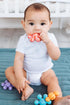 Ubbi Joinibble Teether for Babies, Food-Grade Platinum Silicone, Soothes Teething and Massages Gums, BPA and PVC-Free