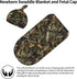 Nanyizly Set 0-6m Camouflage Leaves Newborns Beanie Swaddle Blanket Baby Receiving Blankets for Infant Boy Girl Swaddle