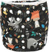 Junior Big Cloth Diaper Pocket Reusable Baby Kids Toddler (Racoon Owl) - 2 to 7 Years Old