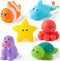 JOYIN 6 Pcs Sea Animal Bath Toys, Sealed & No-Hole & Mold