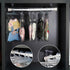aimpiwt 10 Pack Set Clear Doll Clothes Storage Bags with Hanging Rod & Hooks, Compatible with Labubu Clothes - PVC