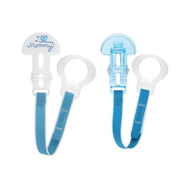 MAM Universal Pacifier Clip (2 Pack) Baby Pacifier Holder Strap with One