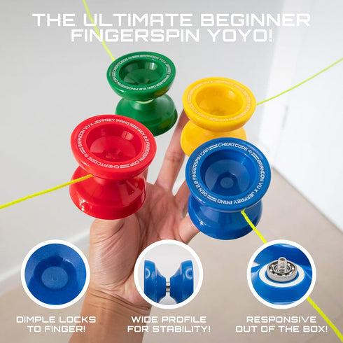 CHEATCODE Offset Yoyo by Brandon Vu | Master Fingerspin Tricks | A Responsive & Unresponsive Yo-yo for Kids, Teens