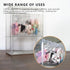 aimpiwt 10 Pack Set Clear Doll Clothes Storage Bags with Hanging Rod & Hooks, Compatible with Labubu Clothes - PVC