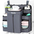 Sweeby Diaper Organizer for Changing Table, Crib Diaper Stacker, Nursery Hanging Caddy for Baby Essentials