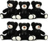 Aoriher 6 Pieces 10 Inch Black Bear Bulk Stuffed Animal Baby Shower