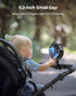 Koonie Portable Stroller Fan for Baby, Rechargeable, 3 Speeds, 360° Rotation, 25db Low Noise, Clip-on for Car Seats,