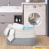 Extra Large Storage Basket, 22.8" X 14.9" X 11.8" Rectangle Woven Cotton Rope Basket for Laundry