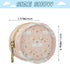 PYBUG Swan Round Pacifier Storage Case, Polyester & TPU Lined with Hook Buckle, Pacifier Container Box for Baby