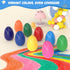 Tencoz 9 3+, Colors Easter Egg Crayons for Kids, Easy Grip Palm-Grasp Washable Drawing Tools, Easter Basket Stuffers