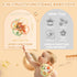 Orzbow Baby Sensory Teething Teether Toys - Infant Montessori Silicone Rattle Balls for 3-6-12-18 Months Sucking Needs,