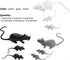 Boao 33 Pcs Plastic Fake Rat Toys, Realistic Halloween Pranks Mice Decorations for April Fools Day Party Supplies