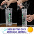 Video Game Party Favors Drink Pouch Cups with Straws, Reusable Clear Zipper Bags for Birthday Party Decor