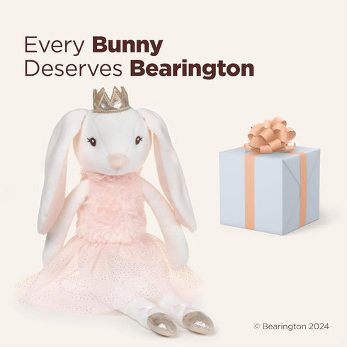 Bearington Collection Ballerina Stuffed Animal, Ballet Doll, Dance Recital Gifts for Girls, Bunny Brise, 16"