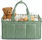 VKSAO Baby Essentials Diaper Caddy Organizer Portable Storage Basket with Shoulder Strap &