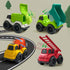 Baimiby 3 4 3-4 Toddler Car Toys for Year Old, Pcs Dump Truck Toys and Mixer Cement,BPA Free Outdoor Toys