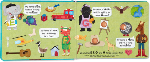 Melissa & Doug Poke-a-Dot Children's Book, Alphabet Eye Spy Board Book with Buttons to Pop, FSC Certified