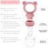 Silicone Breast Milk Popsicle Mold & Fresh Food Teether Feeder - Self Feeding Baby Frozen Breast Milk Teether with Forage Feeder and Ice Cube Tray