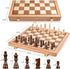 Set, 15 Inches Sets 2 Packed AMEROUS Magnetic Wooden Chess Handmade Wooden Folding Travel Chess Board Game