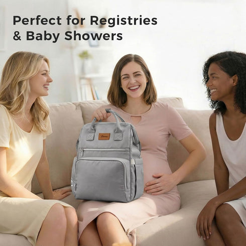 Baonee 27 Backpack Large Diaper Bag for Mom: Liters with Changing pad - Insulated Lightweight Travel for Organizing