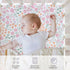 4 Pack, 52"x28"x8", Little Grape Land Crib Sheets Microfiber Fitted Crib Sheet for Standard Crib Mattress Soft