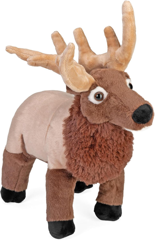 Wild Republic Cuddlekins, Elk Plush, Stuffed Animal, Plush Toy, Gifts for Kids,