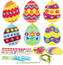 Fennoral 12 Pack Easter Egg Craft Kit for Kids Make You Own