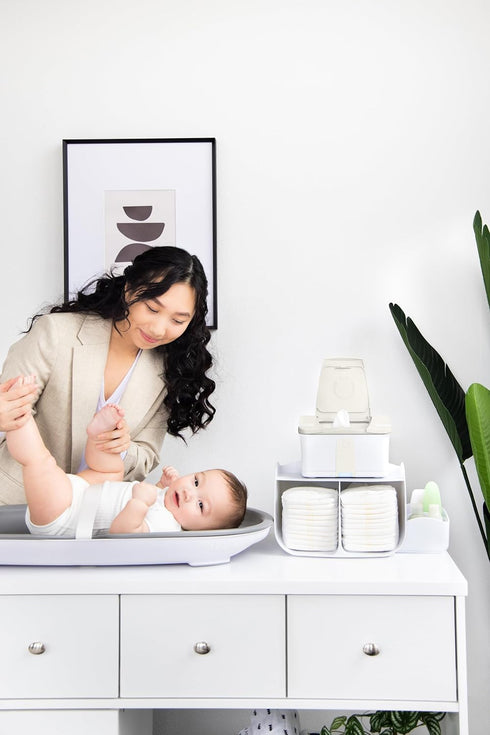 Packs, Ubbi Baby Wipes Warmer and Dispenser with Nightlight, Top-Heating System, Moisture Lock Lid, Fits Standard Wipe