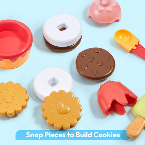 lalalark 3+ Ice Cream Color Changing Play Food Pretend Toy for Role Play, Play Kitchen Accessories, Preschool Birthday